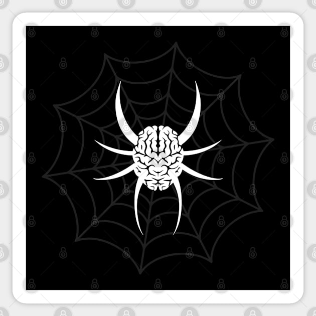 Spiderbrain Sticker by GraphicMonas